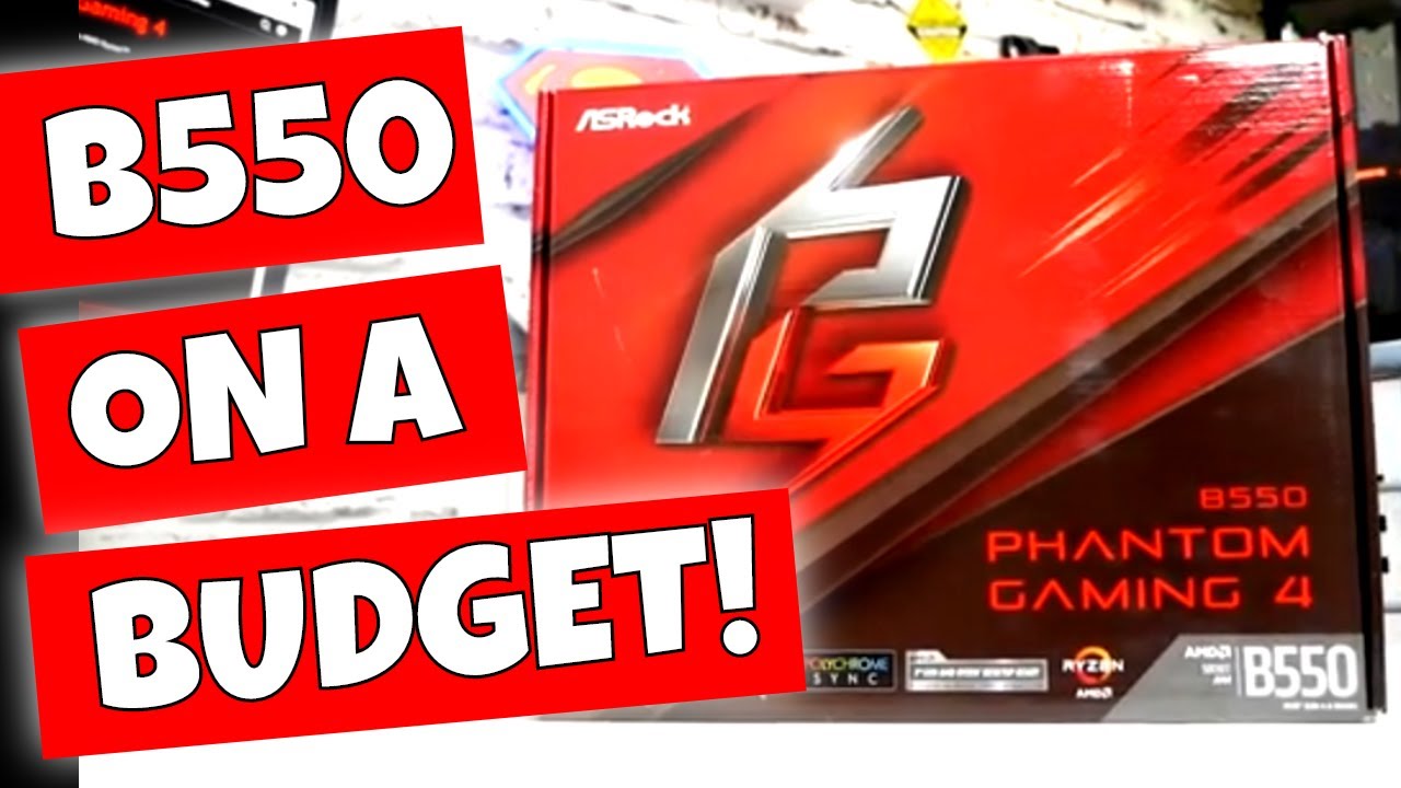 Asrock B550 Phantom Gaming 4 Best Budget AM4 3rd Gen Motherboard