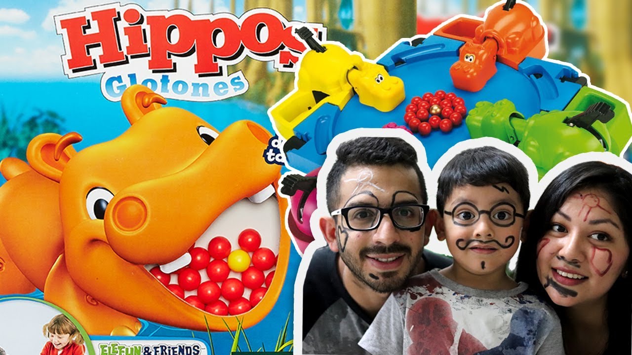 Hungry Hippos | Reto con Hippos Glotones y Bolitas de Colores | Juegos Infantiles para niños