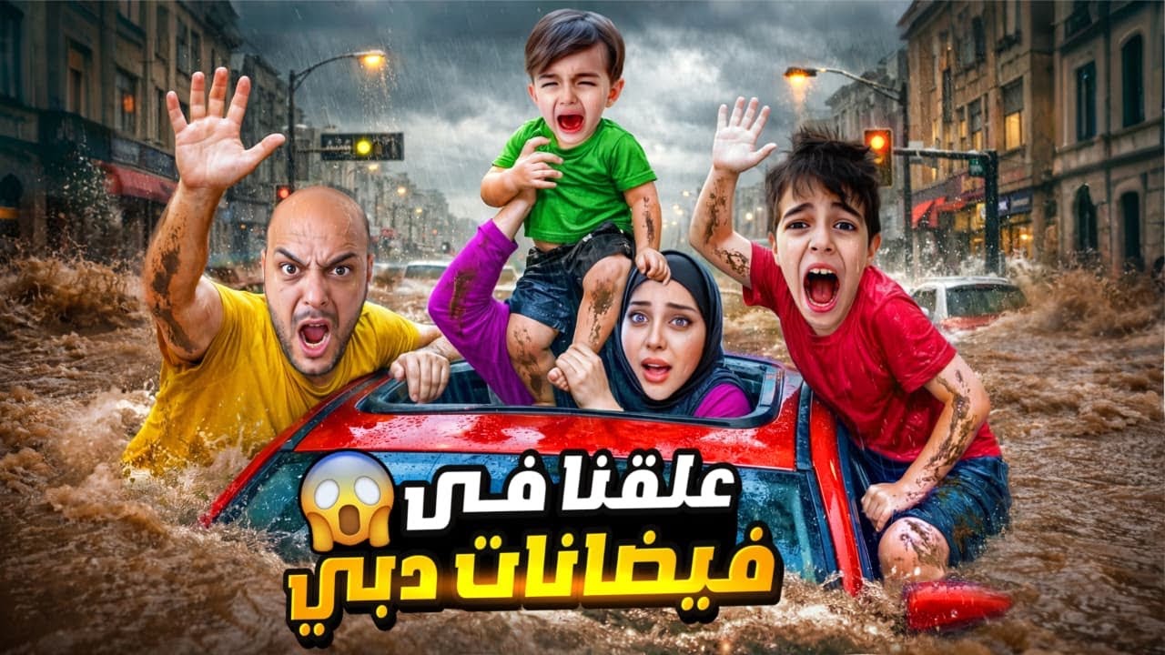 فيضانات دبي حاصرتنا داخل سيارتنا! كموتة وخلودة كانوا رح يغرقوا😱