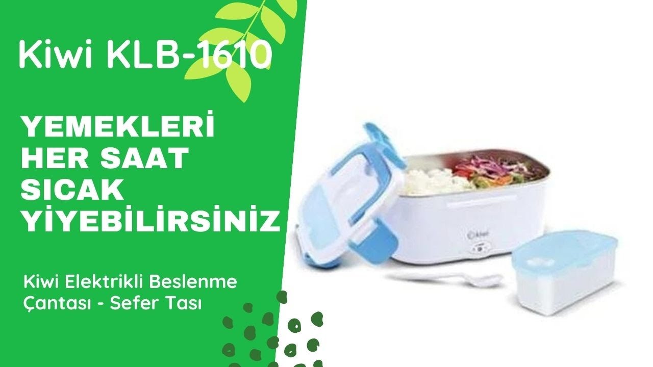 A101 SEFER TASI! Kiwi KLB-1610 Elektrik Isıtmalı Sefer Tası Beslenme Çantası İnceleme