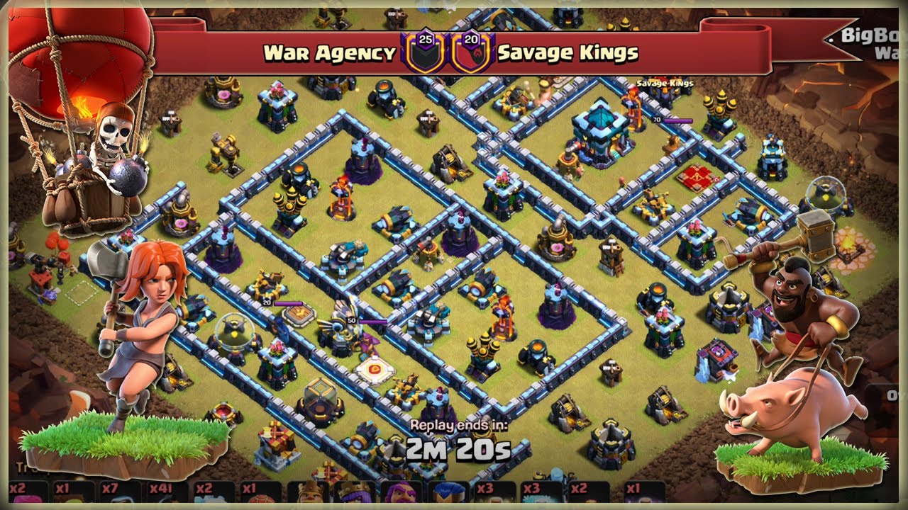 WAR AGENCY vs. Savage Kings (Tag: #2R0U29C8) | TH13 War Recap #047 | COC 2020 |