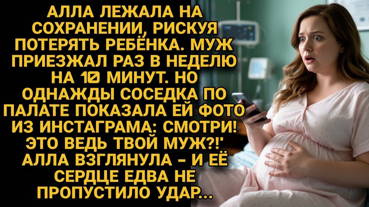 Жена лежала на сохранении, а муж даже не навещал. Но раз соседка по палате протянула ей телефон...