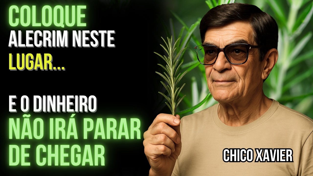 CHICO XAVIER Coloque alecrim nesses  lugares e ative a abundância na sua casa