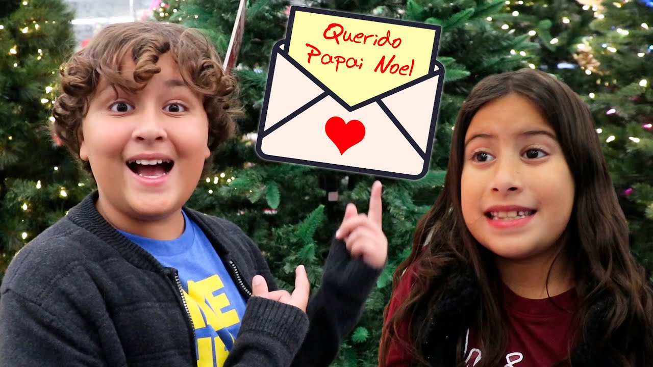 Maria Clara e JP escrevem para o Papai Noel e compram uma Árvore de Natal