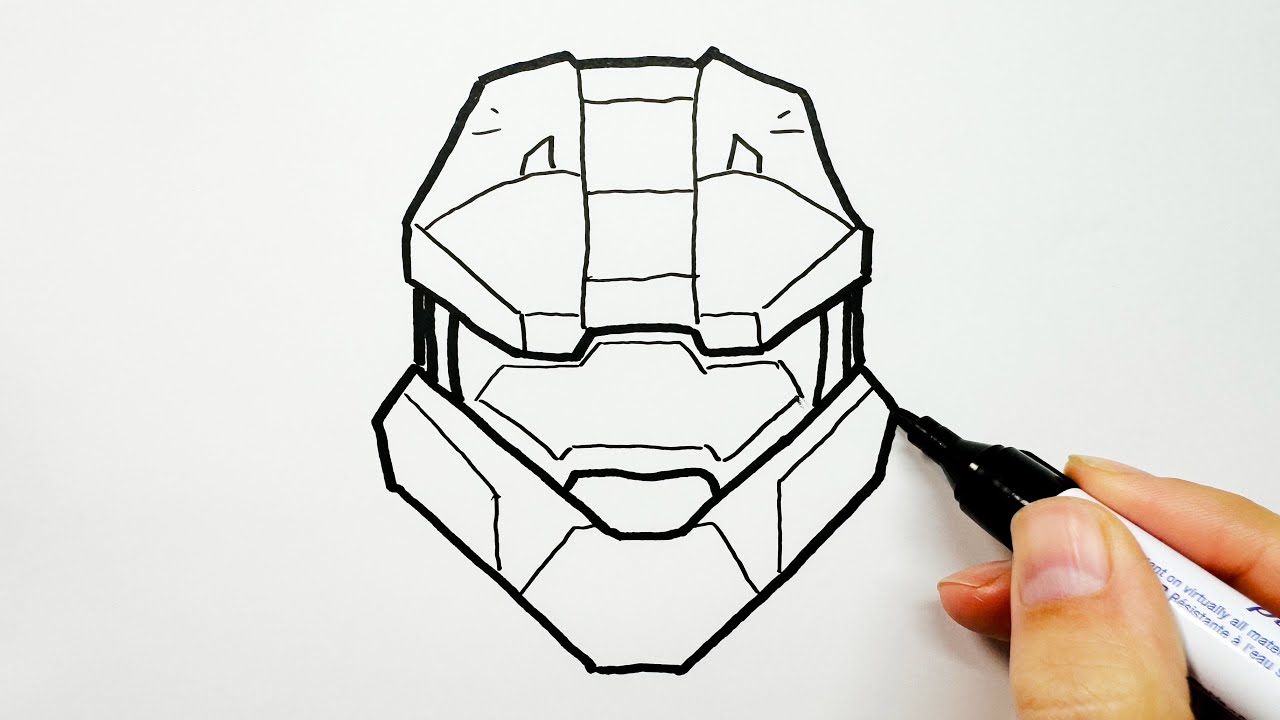 How to Draw Master Chief From Halo