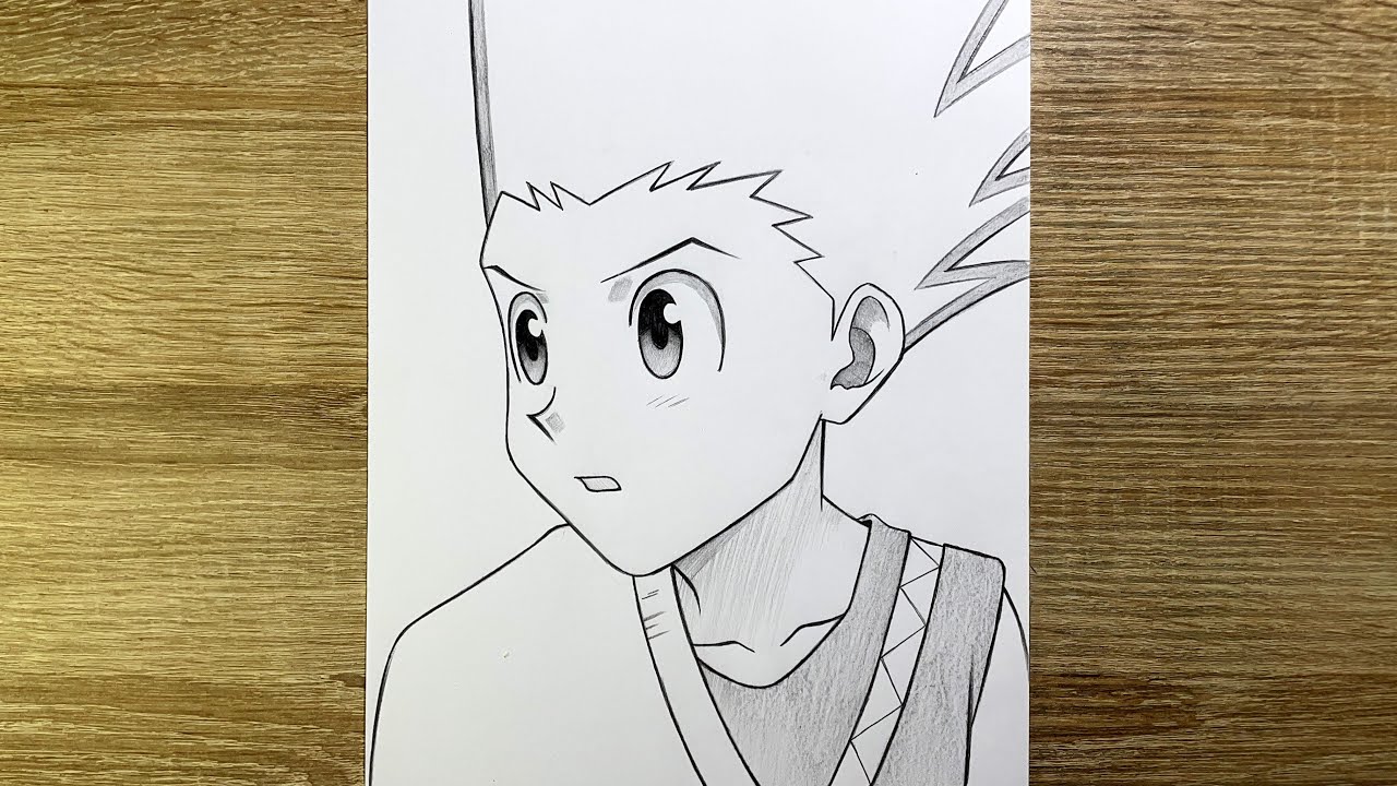 Comment dessiner Gon Freecss de Hunter x Hunter | Tutoriel dessin anime facile débutant