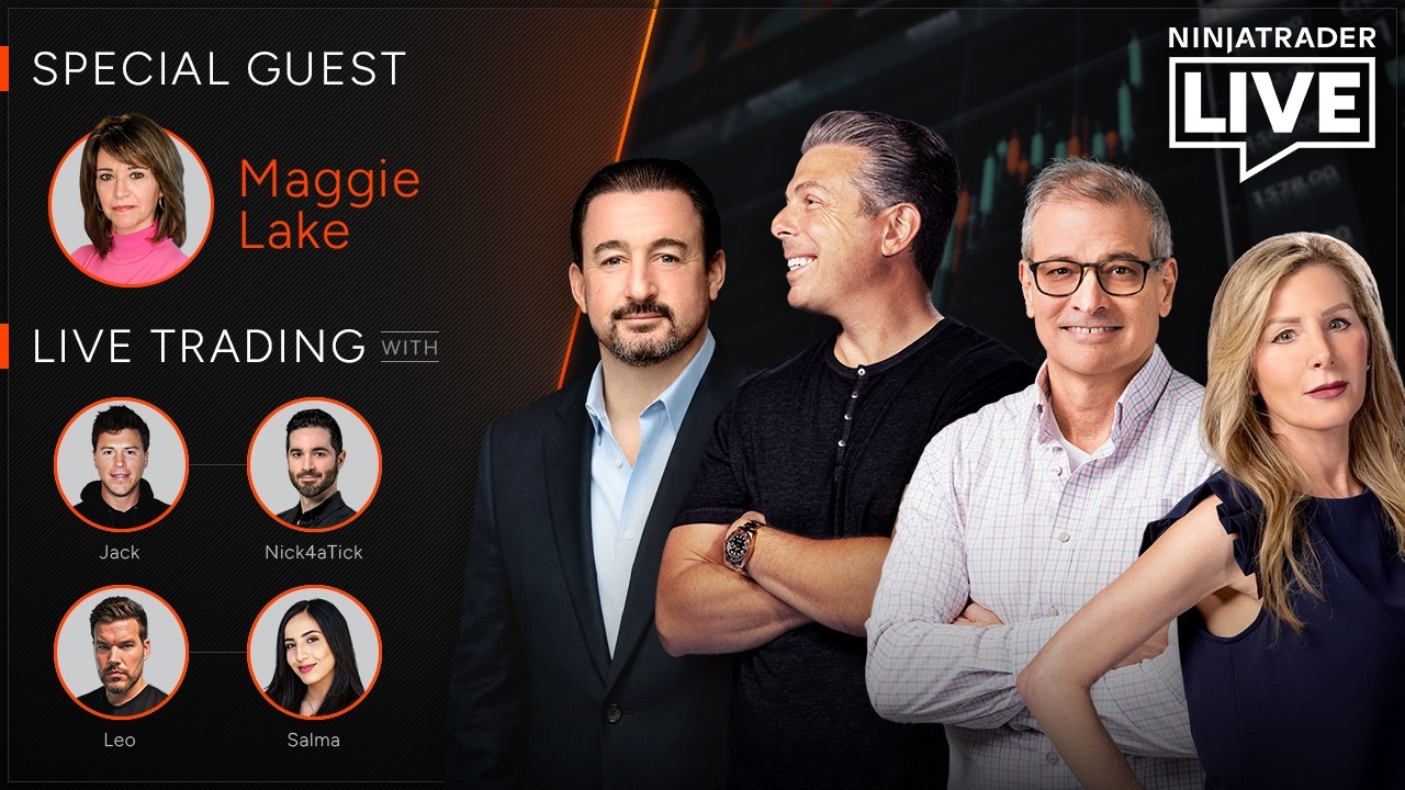 NinjaTrader Live | Trading + Analysis | Maggie Lake, Pharm, Nick + Jack, Salma + Leo (4/9/26)
