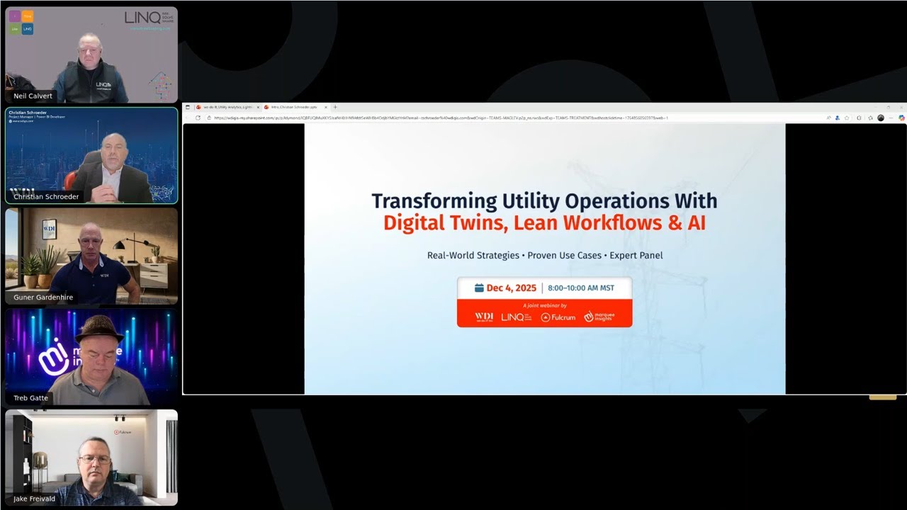 Reimagining Utility Operations with Digital Twins and Lean Workflows Webinar