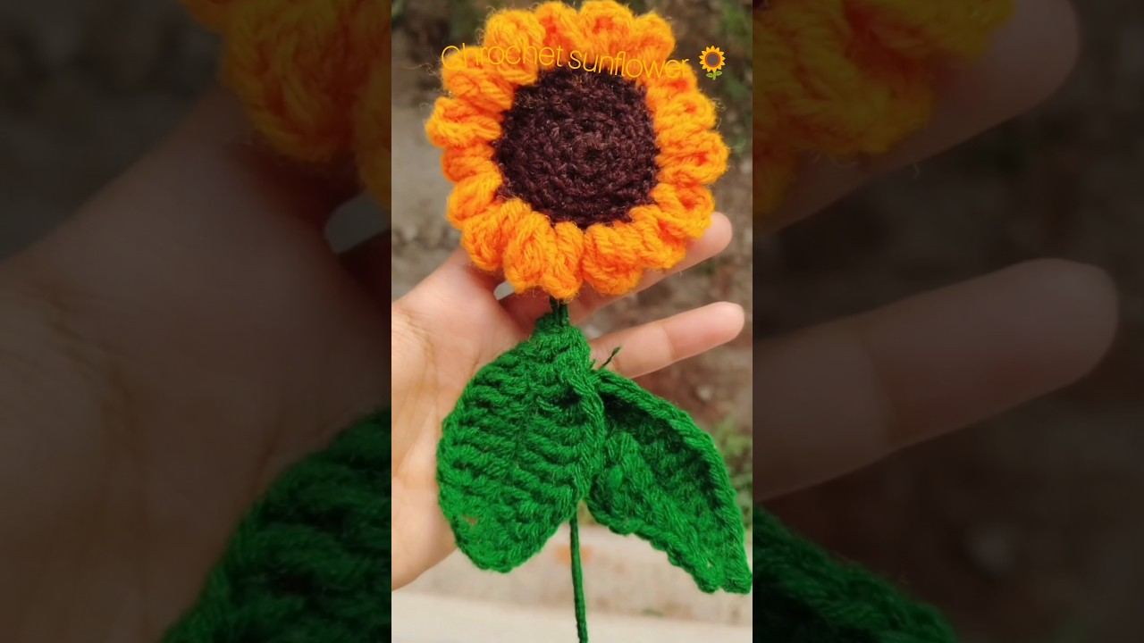 chrochet sunflower 🌻/