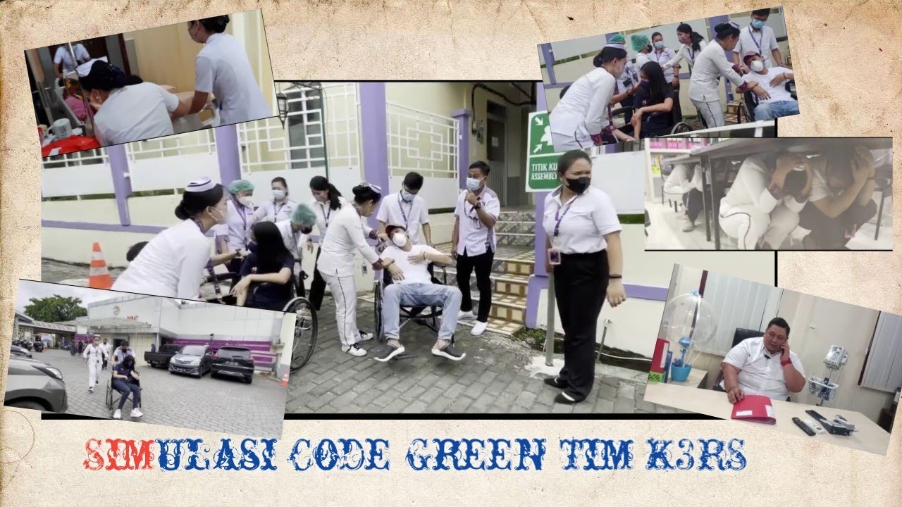 Simulasi CODE GREEN (Gempa Bumi) di RSU GMIM Siloam Sonder