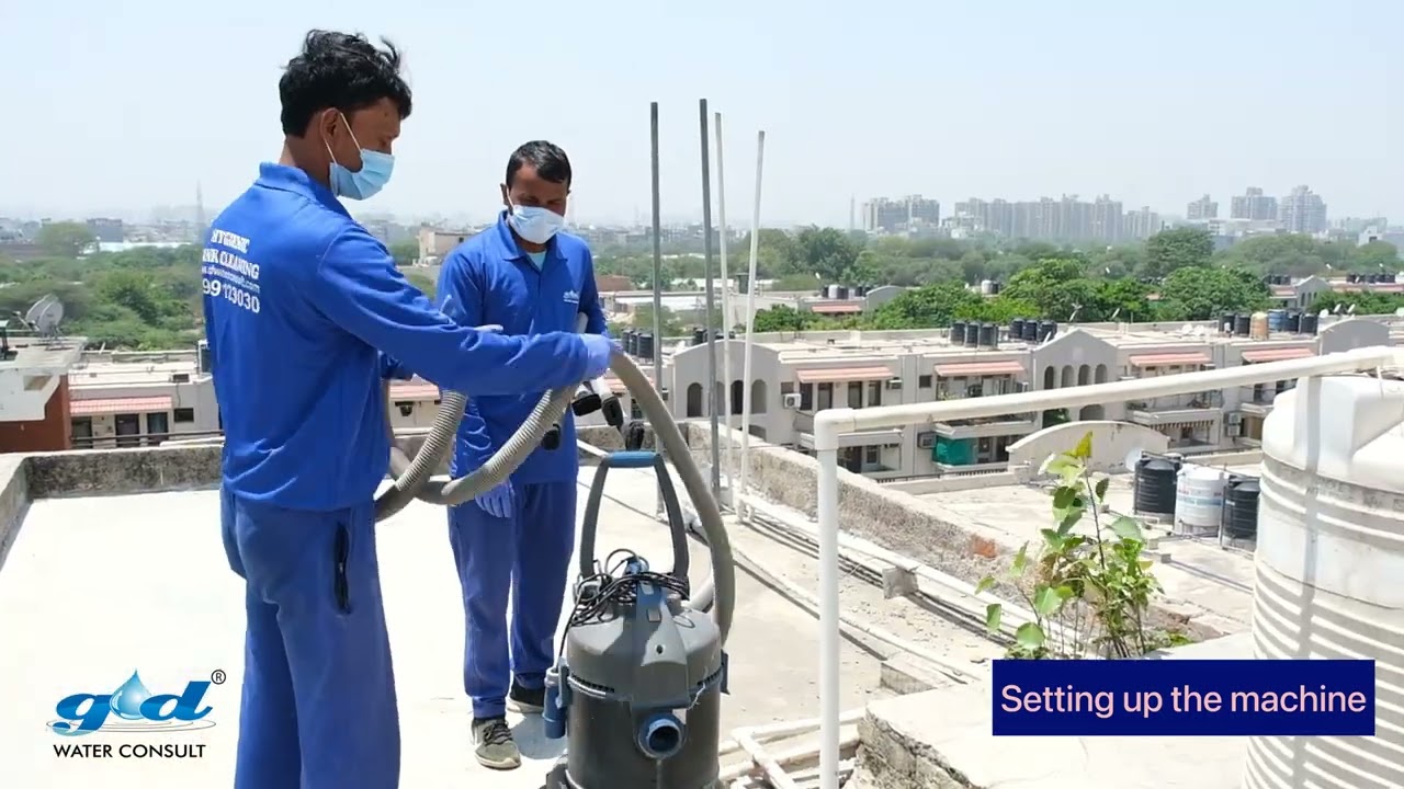 Non-Invasive Tank Cleaning in DLF | GD Water Consult | #newdelhi #dlf #tankcleaning