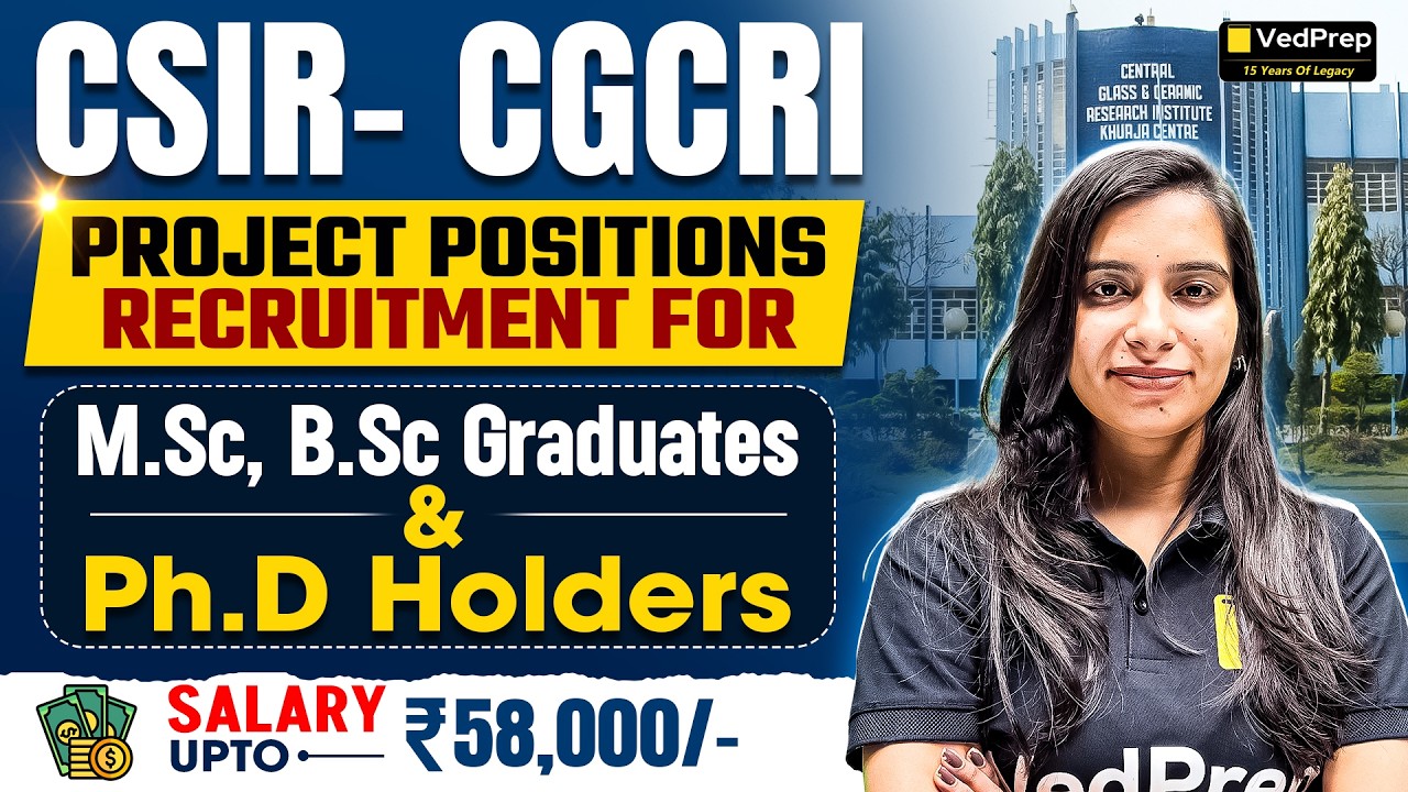 💰 CSIR Project Recruitment 2026 | Salary Up to ₹58,000 | Complete Details