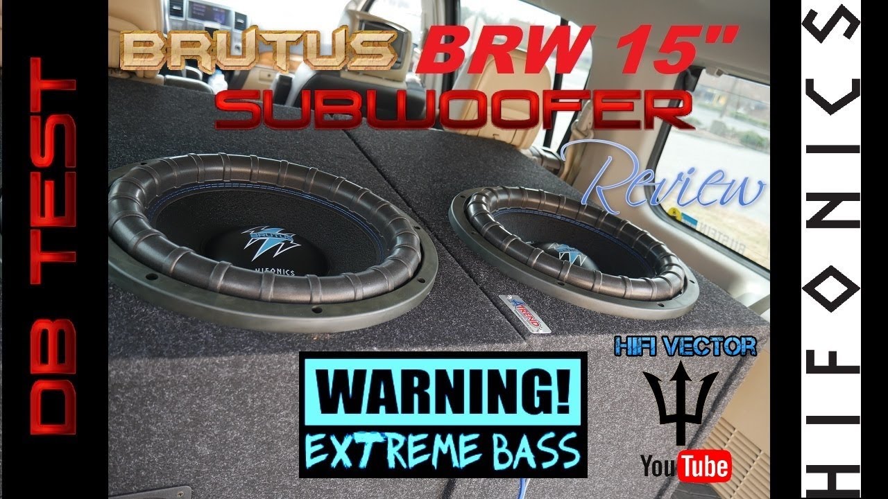 Hifonics  BRUTUS BRW 15" subwoofer review SPL test and TS parameters