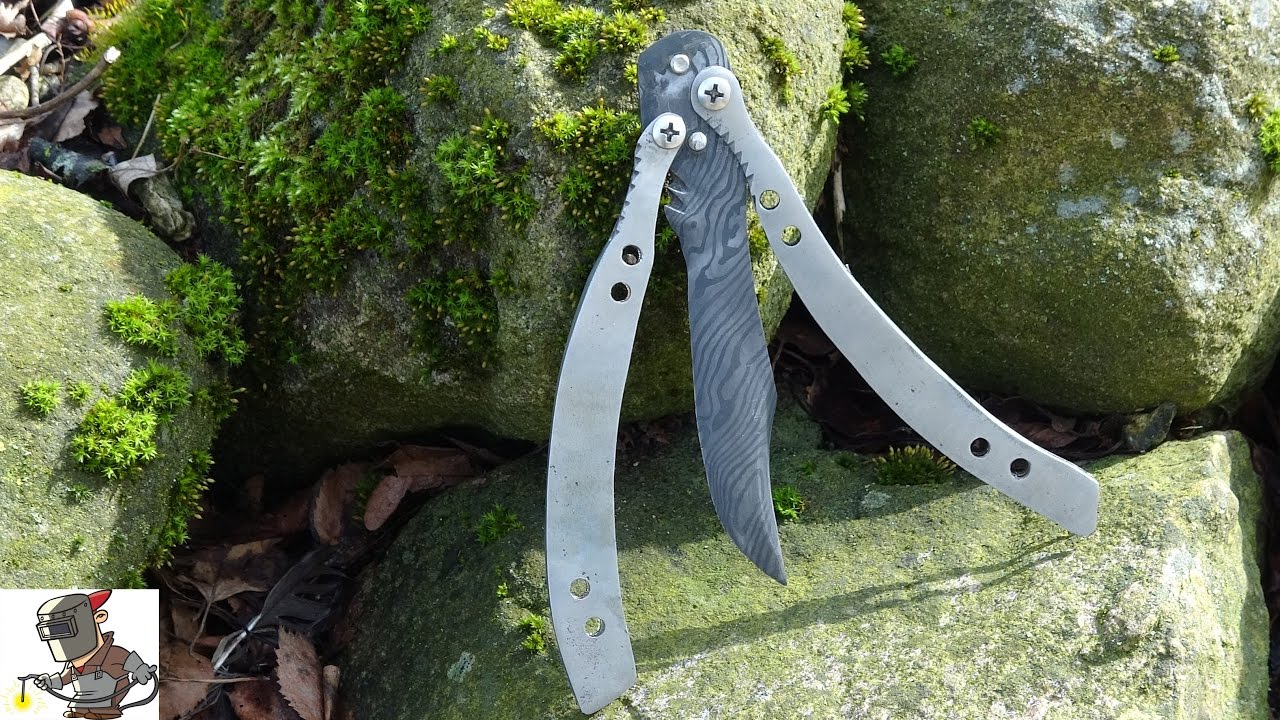 Knife making - Damascus CS:GO butterfly knife