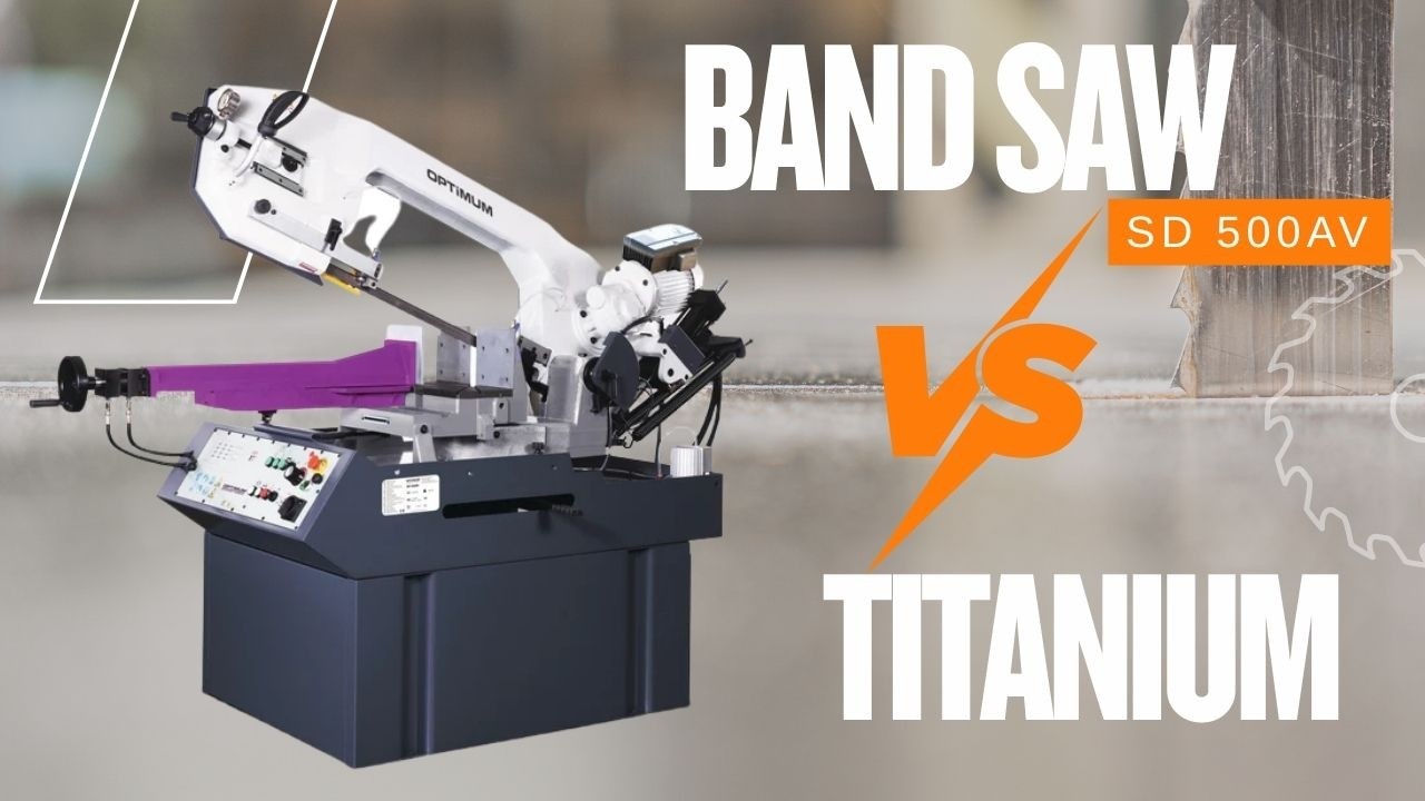SD 500AV Band Saw in Action — Clean Titanium Cut with MX55 Blade