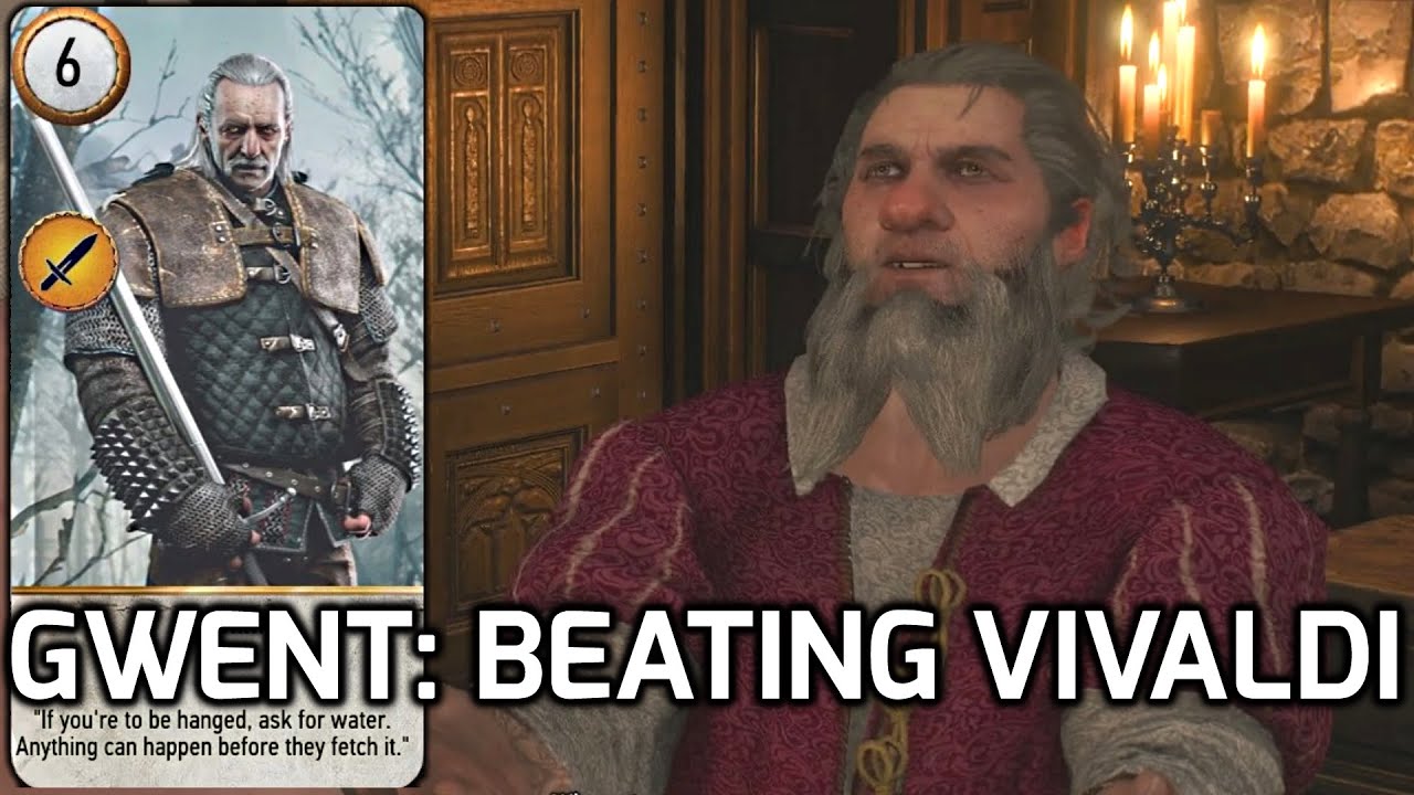 The Witcher 3: GWENT - Beating Vimme Vivalidi, taking Vesemir - his Unique Card (Big City Players)