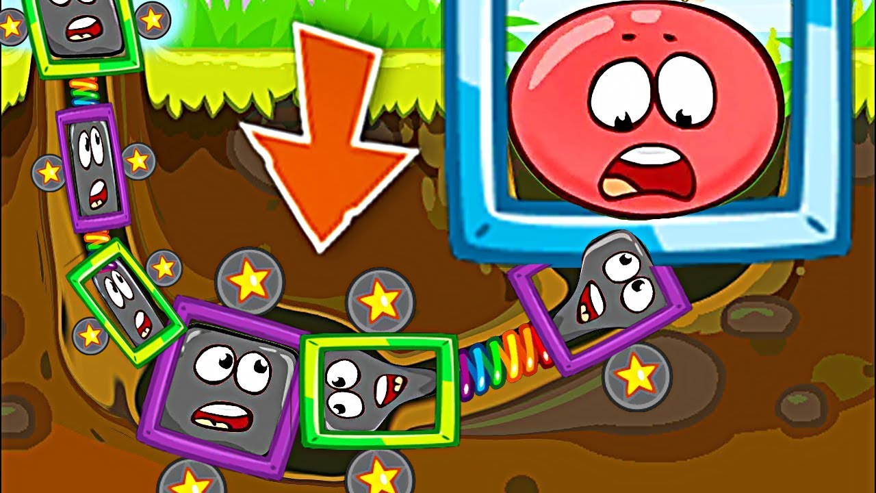 9999 КРАСНЫХ ШАРИКОВ в BAD PIGGIES - в игре Красный Шар и его Машинка Строим с Спуди - Red Ball 4