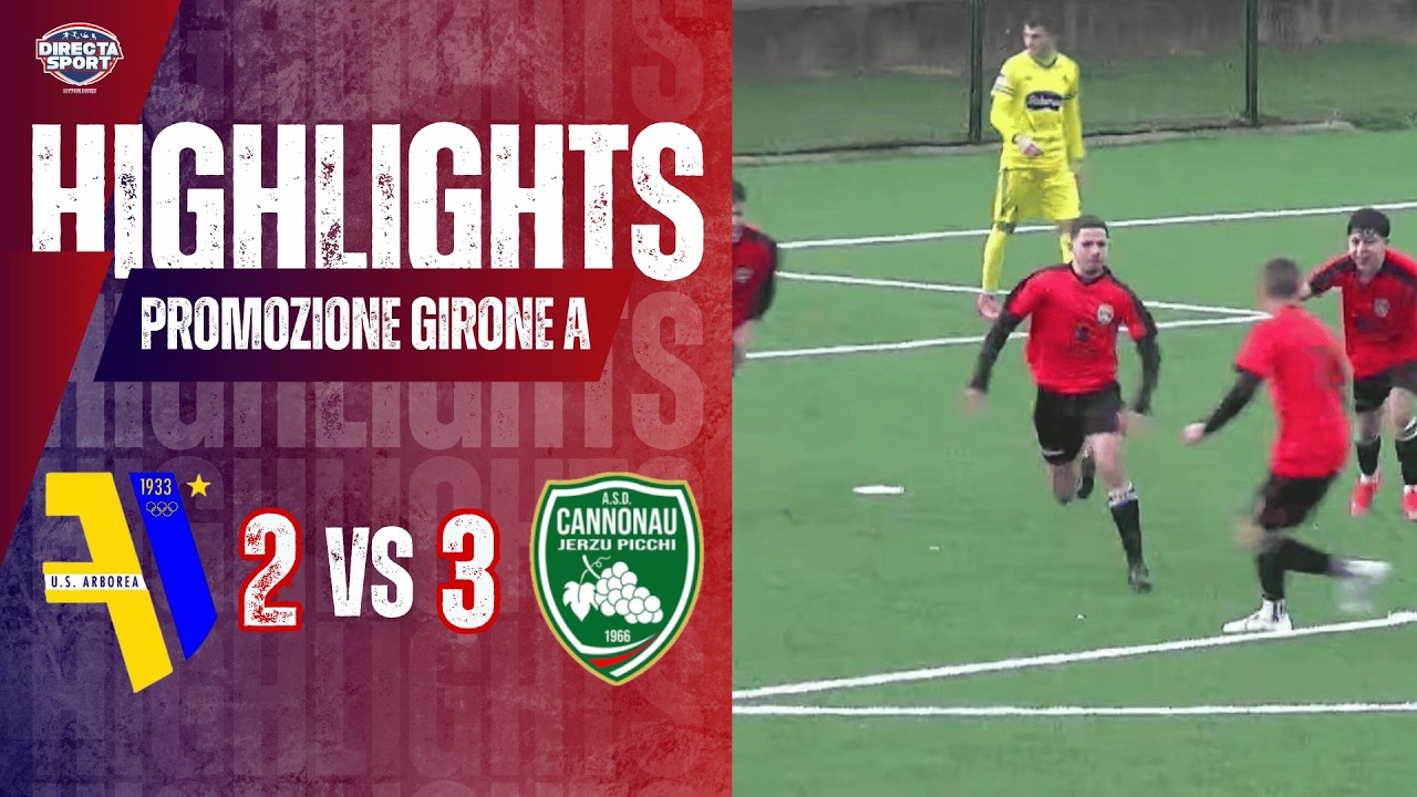 Calcio Promozione Gir. A - US Arborea-Cannonau Jerzu 2-3 (Highlights)