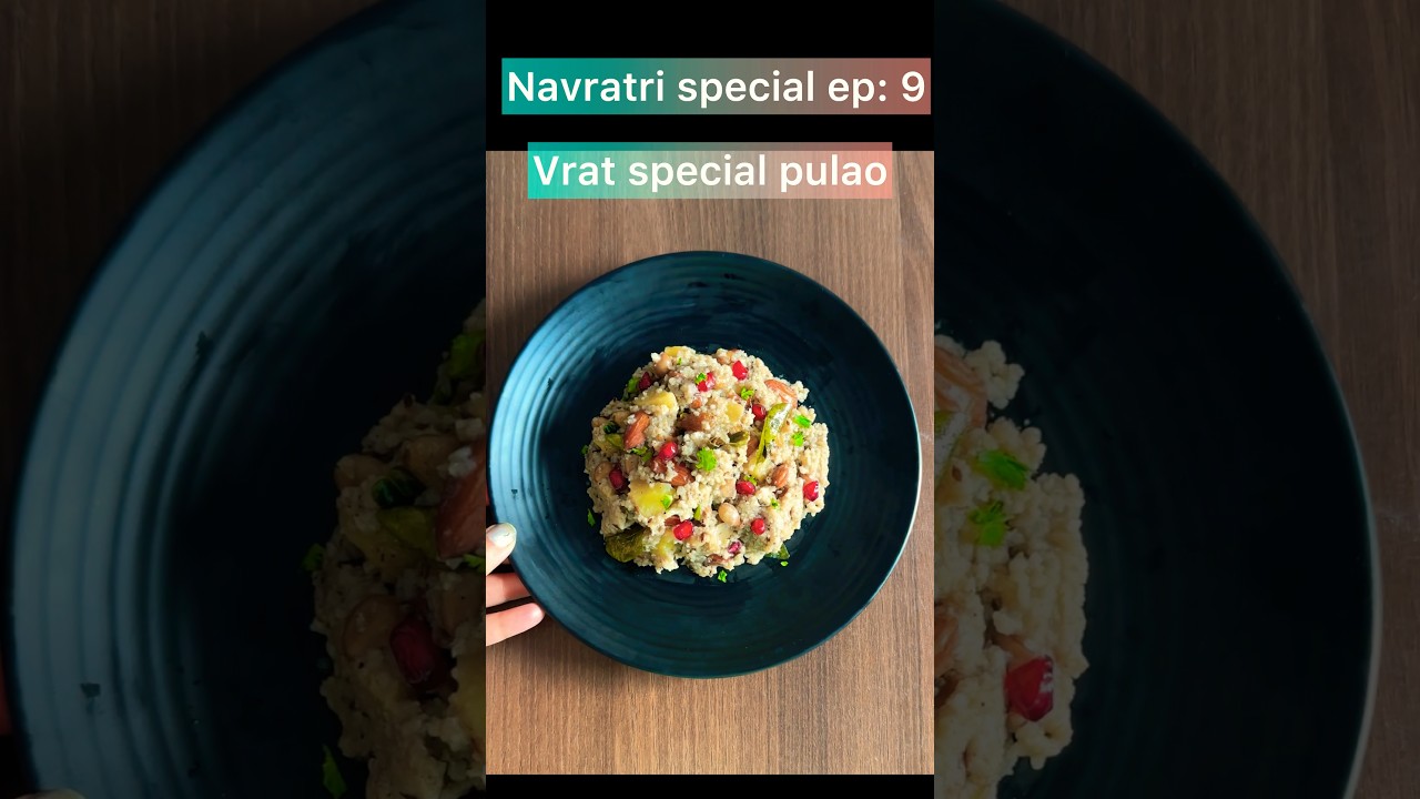 Navratri special samak rice pulao garnished with a medley of fragrant dry fruits#shorts#pulao#viral