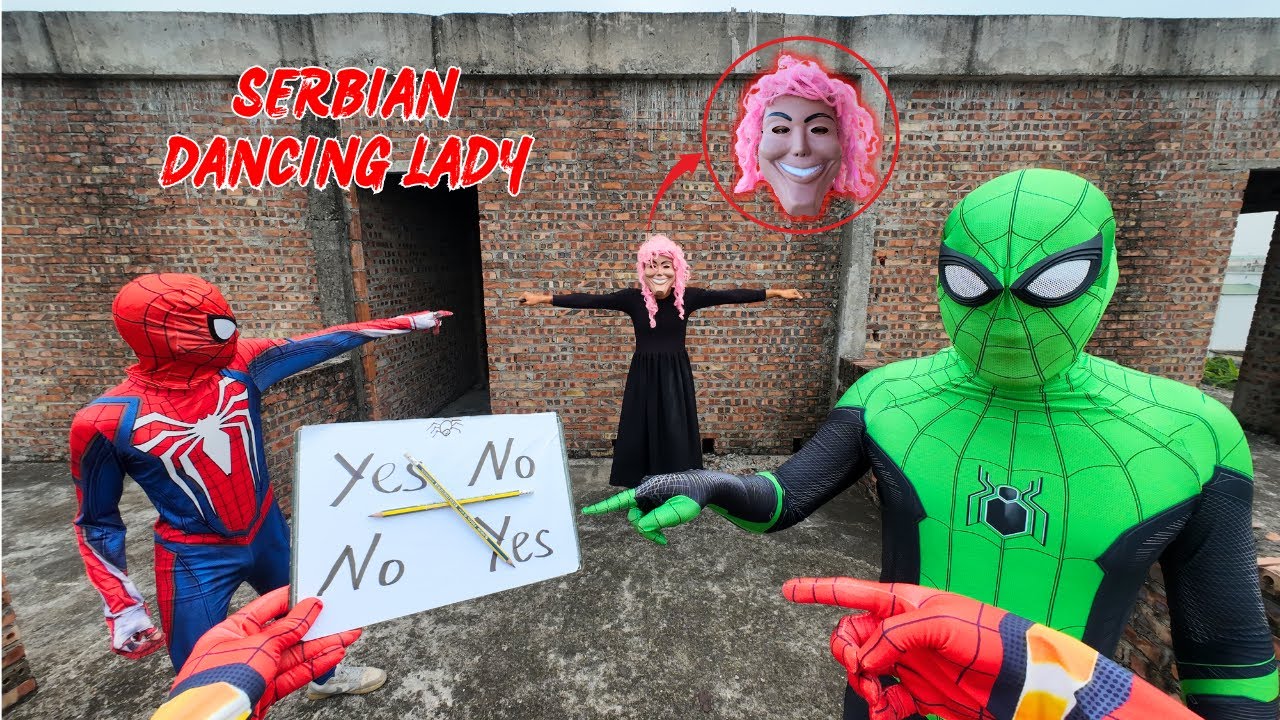 5 SPIDER-MAN Vs SERBIAN DANCING LADY REAL LIFE ESCAPE 5.0 ( Horror Parkour POV )