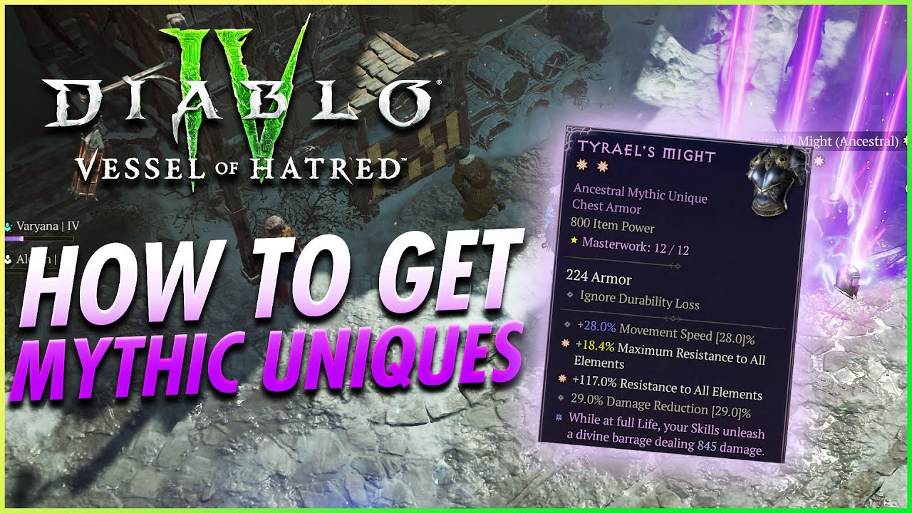 Diablo 4 - Сезон 6 Мифический уникальный полный гайд по фарму Сосуд ненависти