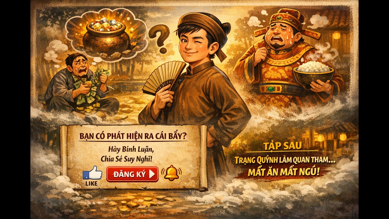Trạng Quỳnh Khiến Tên Địa Chủ Tham Lam Tự Mắc Bẫy Của Chính Mình
