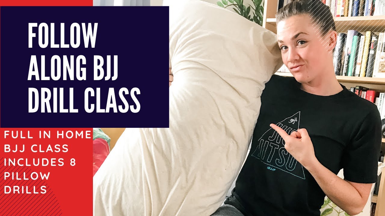 FOLLOW ALONG JIUJITSU - Full drill class from HOME using a pillow