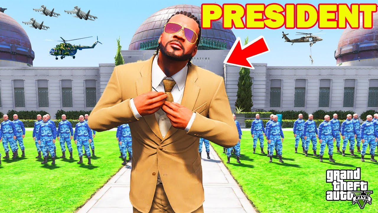 Franklin Become The Most Dangerous President of Los Santos and Trapped the Army Chief in GTA 5