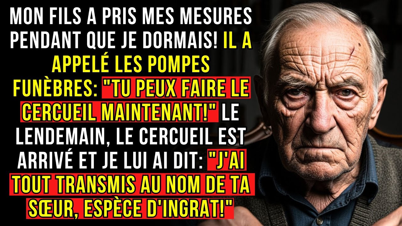 Mon fils a pris mes mesures pendant que je dormais! Il a appelé les pompes funèbres: 