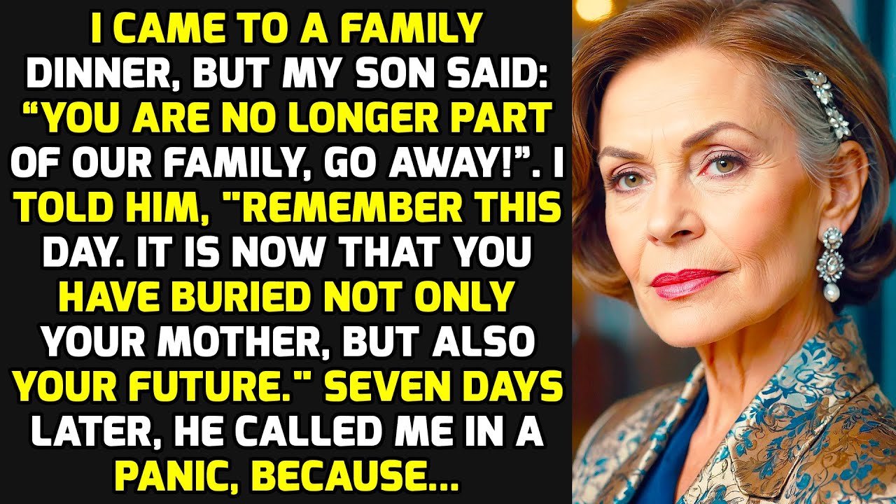 I Came To A Family Dinner But My Son Said: &ldquo;You're Not Part Of Our Family Anymore, Go Away!&rdquo; STORIES