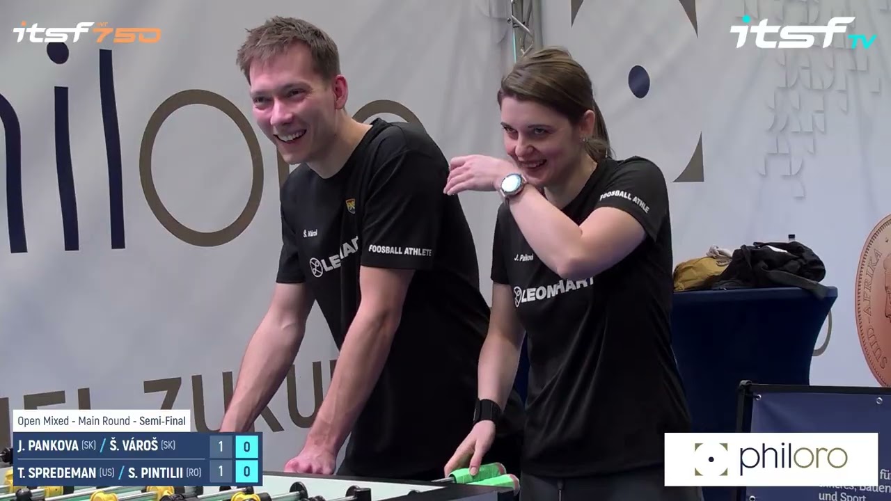 J. Pankova/Š. Vároš vs T. Spredeman/S. Pintilii - Open Mixed - Semi-Final - ITSF Philoro German Open