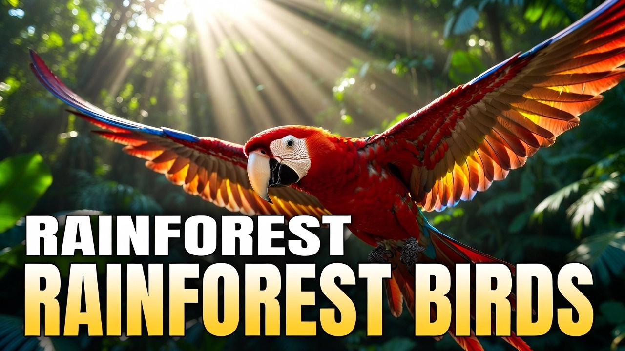 Rainforest Birds, Exotic Jungle Wildlife Documentary