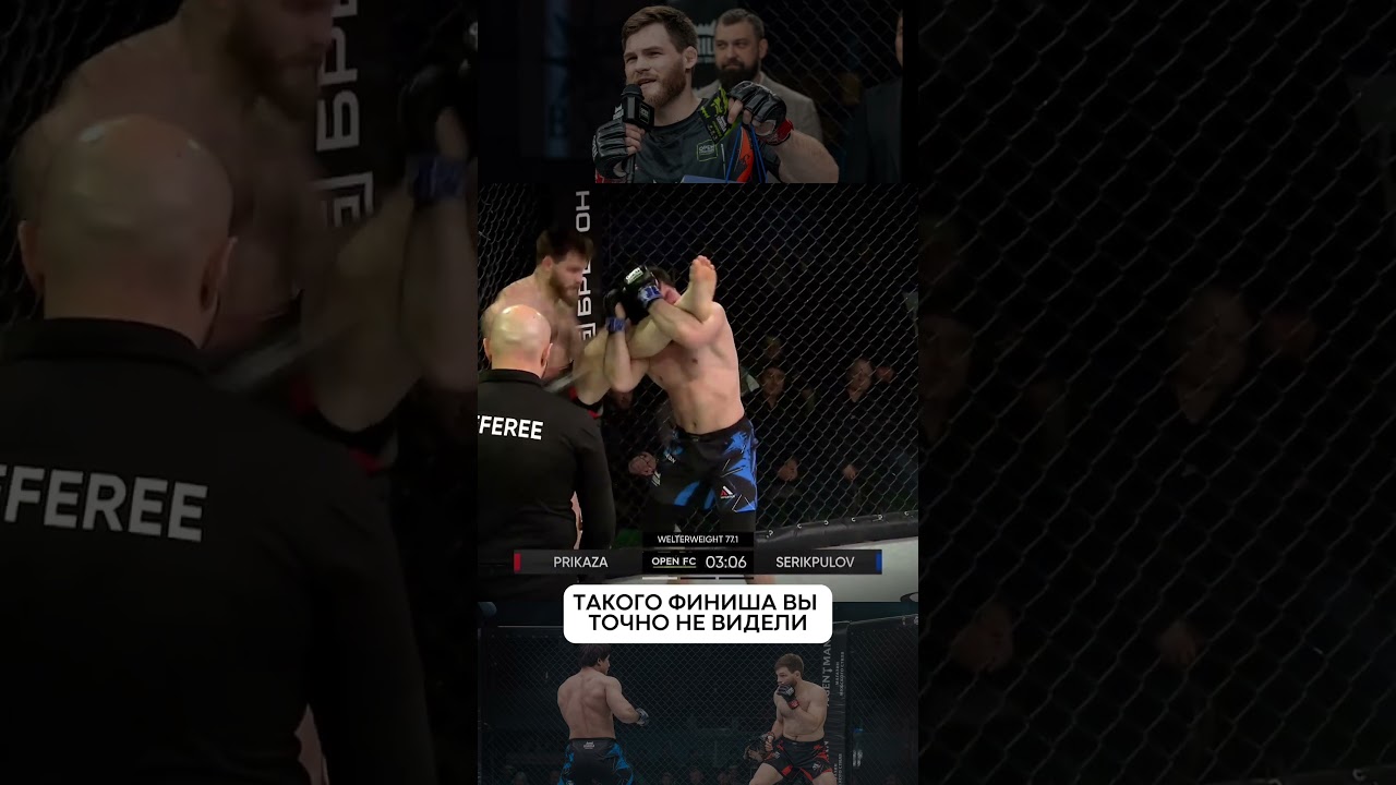 Крутой финиш на турнире OPEN FC 62 #единоборства #единоборства #mma