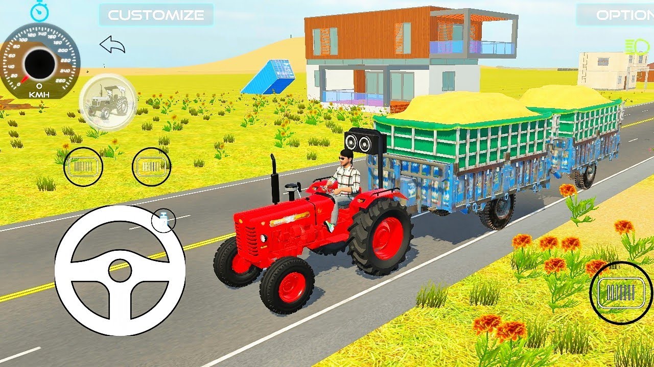 Kalu apna tractor lekar dhaan utarane le ja raha tha Achanak se tractor daldal mein fans jata hai