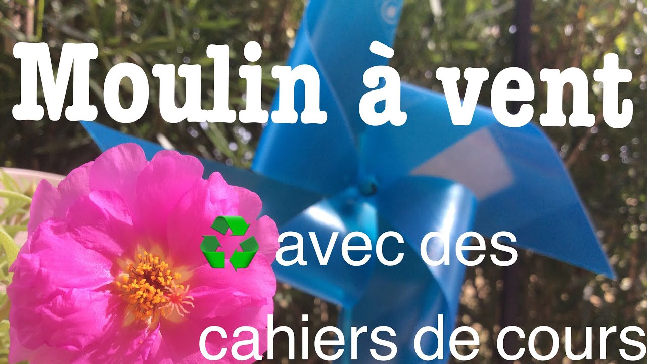 MOULIN A VENT RECYCLABLE ♻️DEMARCHE ECOLOGIQUE