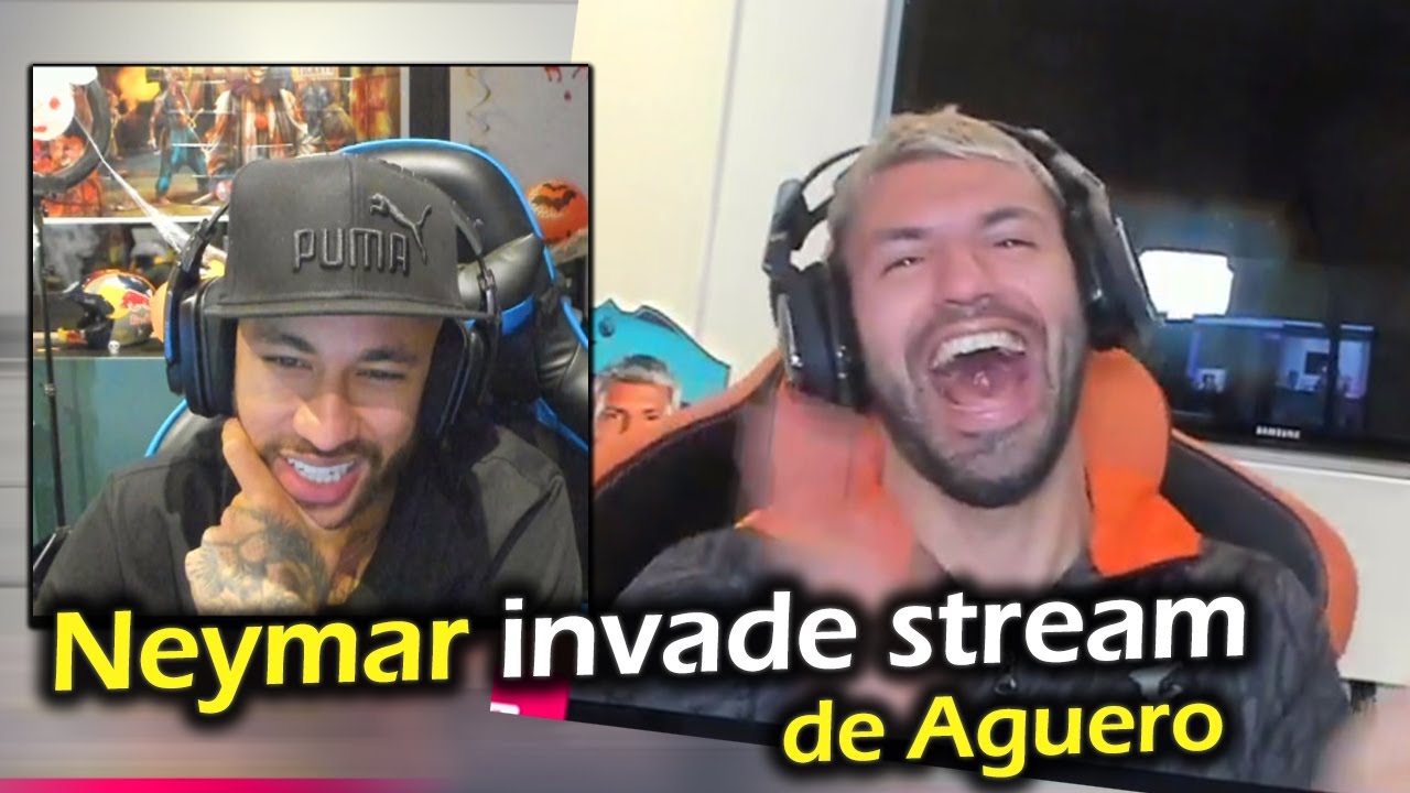 NEYMAR INVADE STREAM DE AGUERO, CHAMA ELE DE BOLUDO E FAZ MAIOR RESENHA COM O ARGENTINO