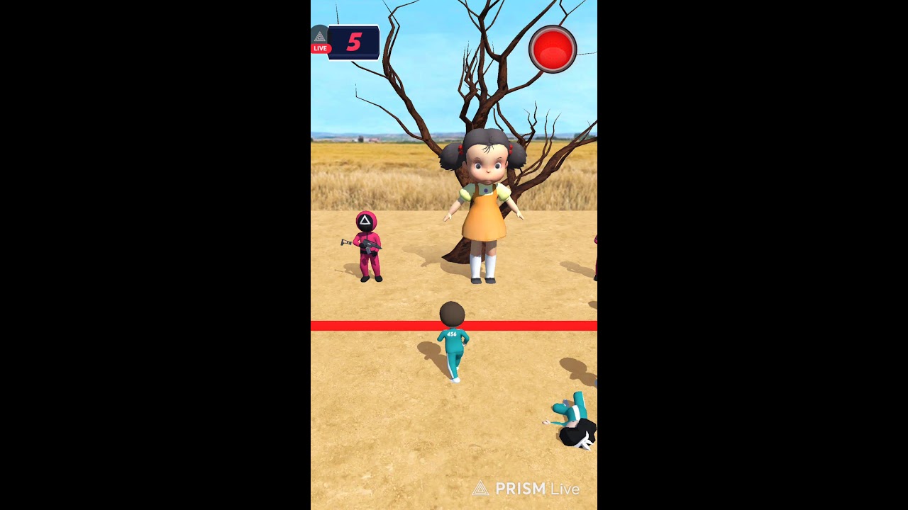 SQUID GAME 3D 🔥 Red Light Green Light LIVE 1 | 456 Sakura Girl 😱 | Android Gameplay Hindi #SQUID