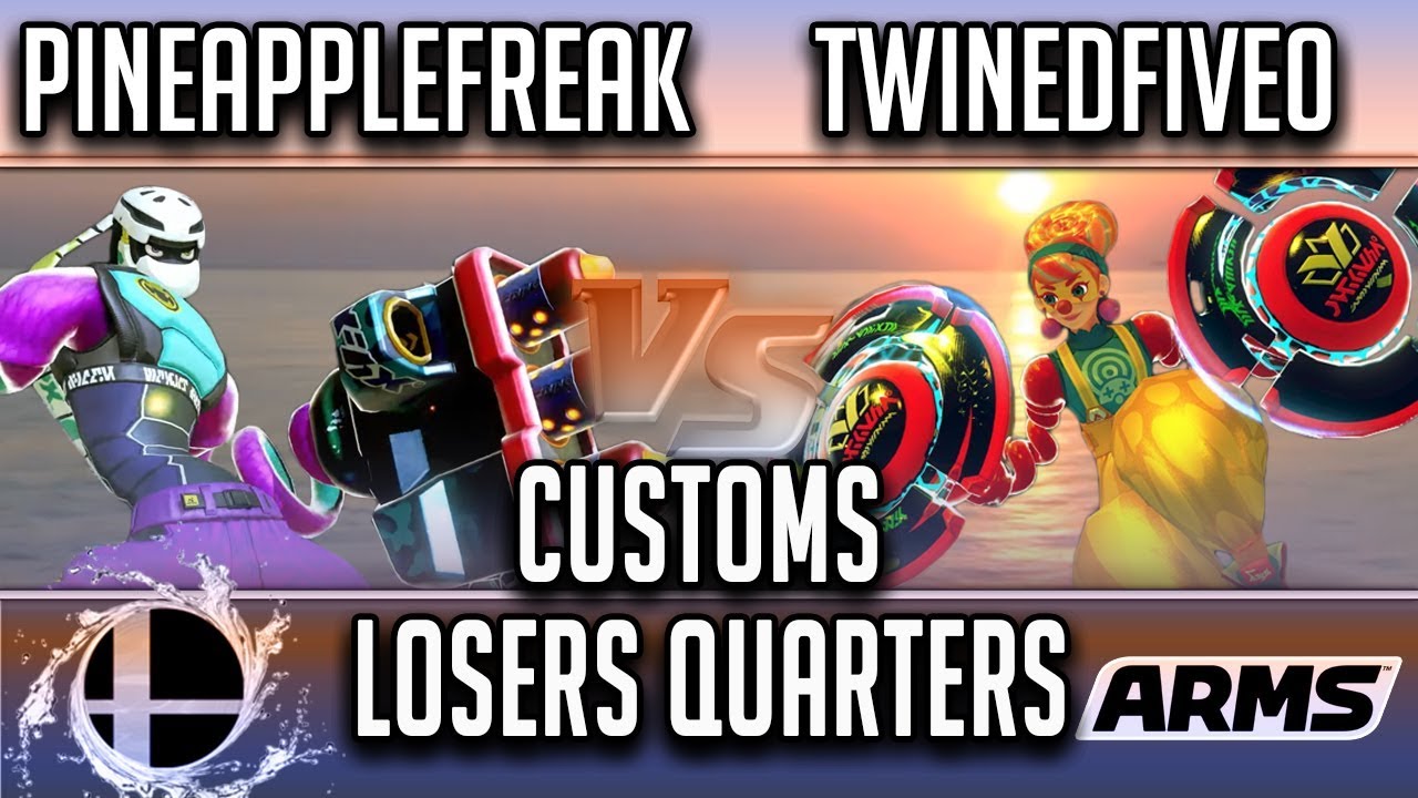 Smash n Splash 4 ARMS: Pineapplefreak (Kid Cobra) vs Twinedfive0 (Lola Pop) Customs Losers Quarters