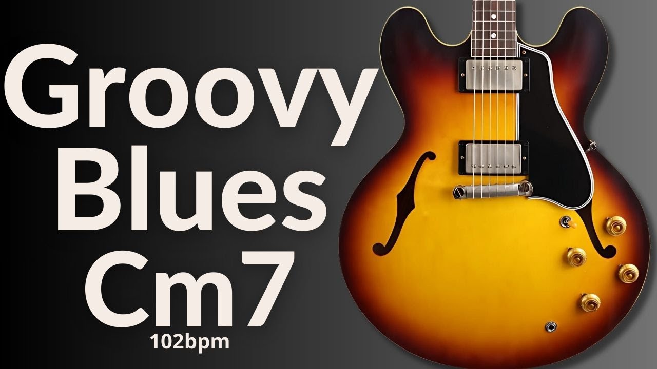 Deep Groove Blues Guitar Backing Track in C Minor (Cm7)