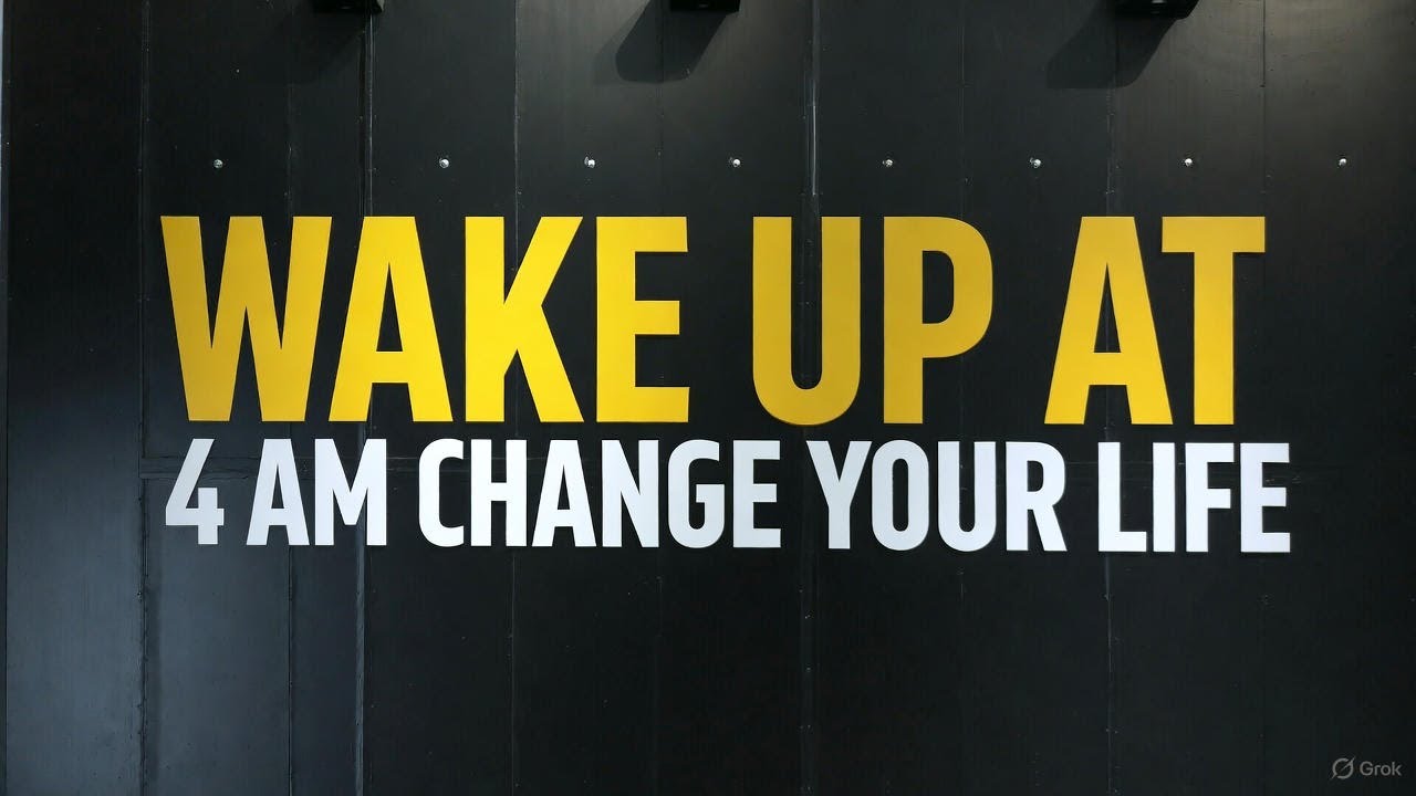 Wake Up at 4AM and Change Your Life Forever | Transform Your Daily Routine