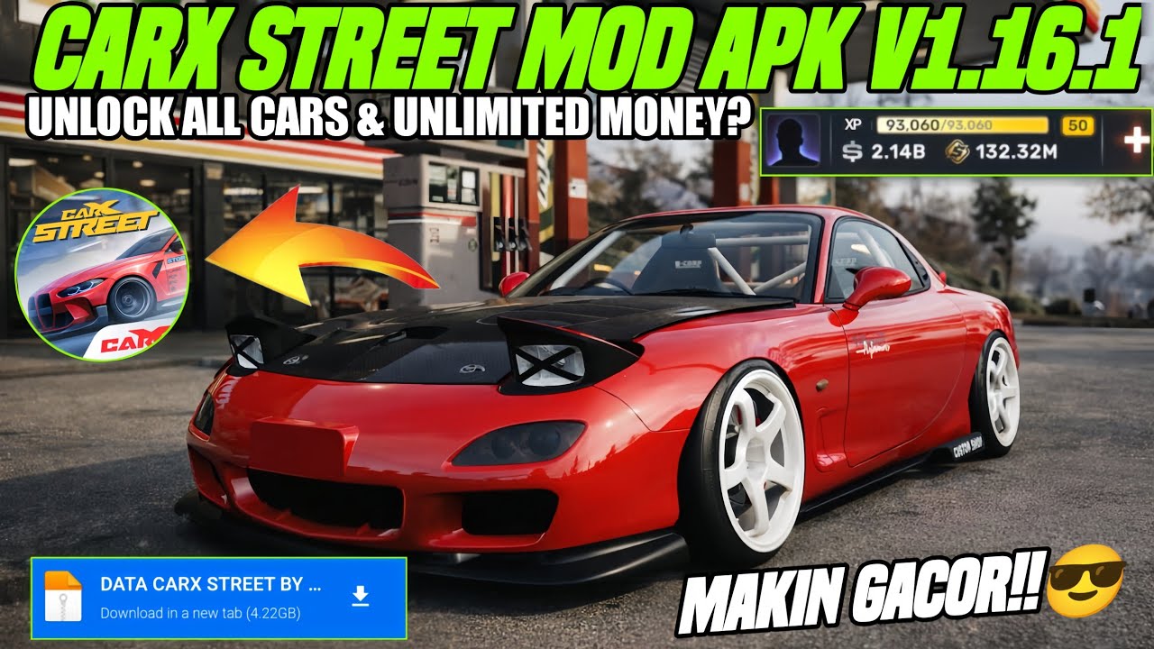 Update! Carx Street MOD APK v1.16.1 GamePlay - Unlimited Money, Unlocked All Cars Work Ios & Android