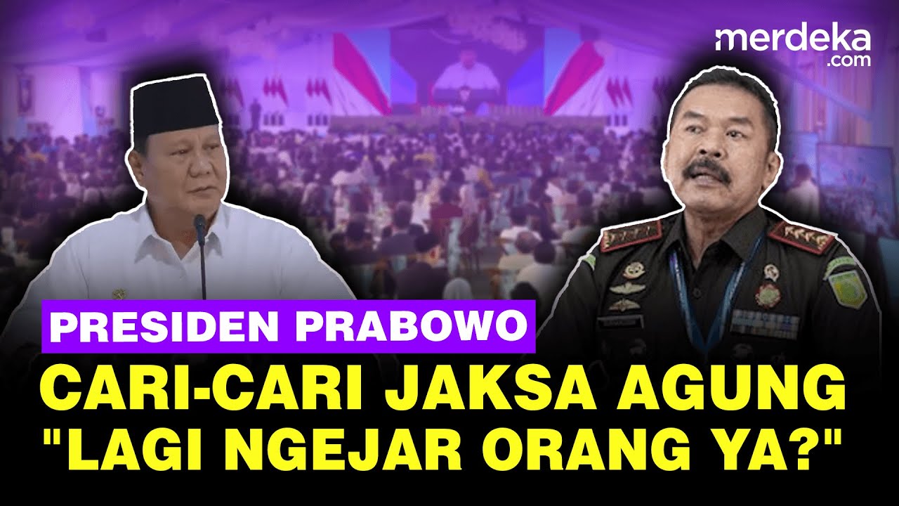 Pecah Momen Prabowo Cari Jaksa Agung ST Burhanuddin Bikin Tertawa: Lagi Ngejar Orang!