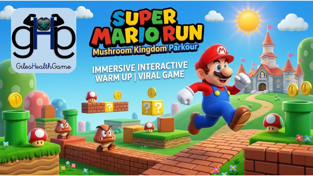 SUPER MARIO RUN 🍄 Mushroom Kingdom | Workout 1 | Immersive Interactive Warm Up | Viral Game