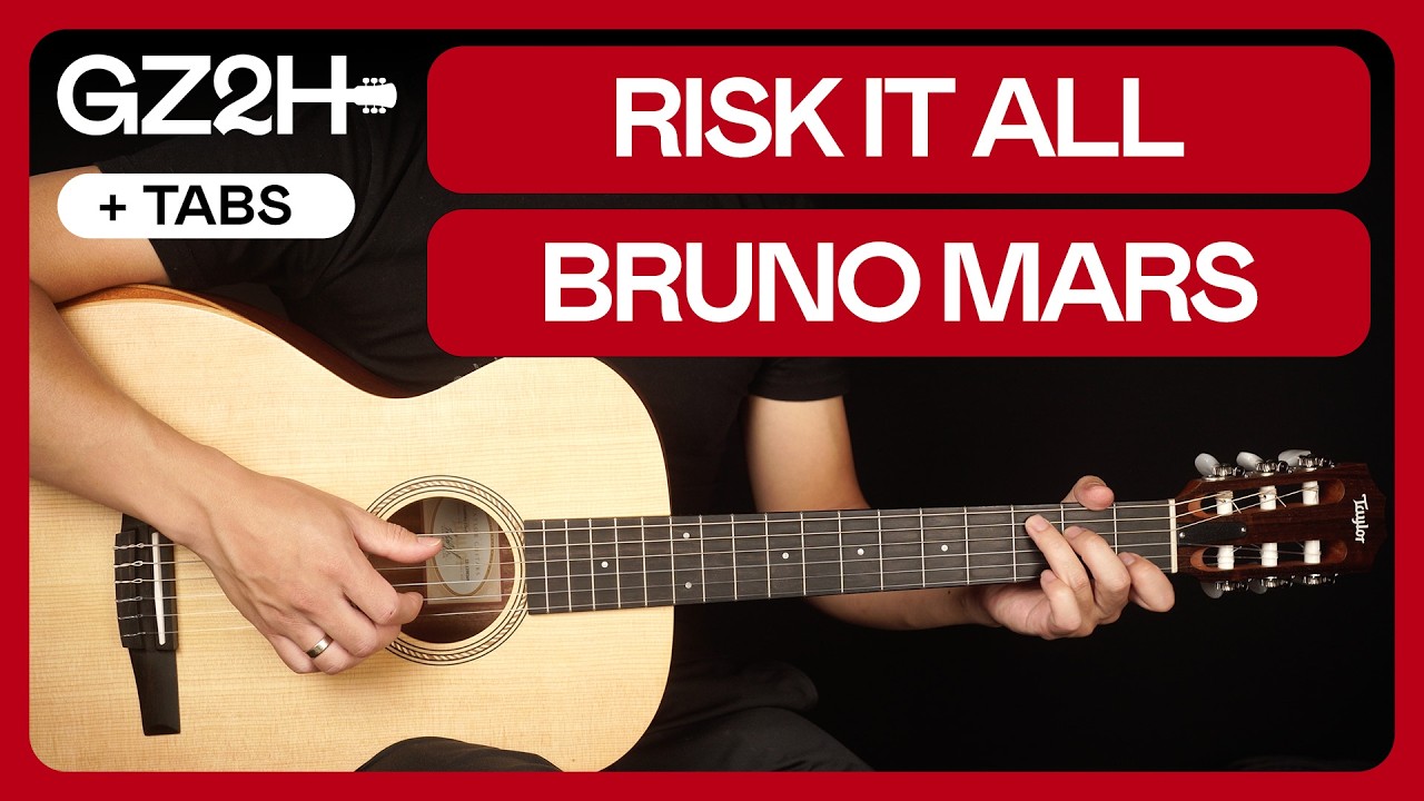 Risk It All Guitar Tutorial Bruno Mars Lesson |Fingerpicking Tutorial + TAB|