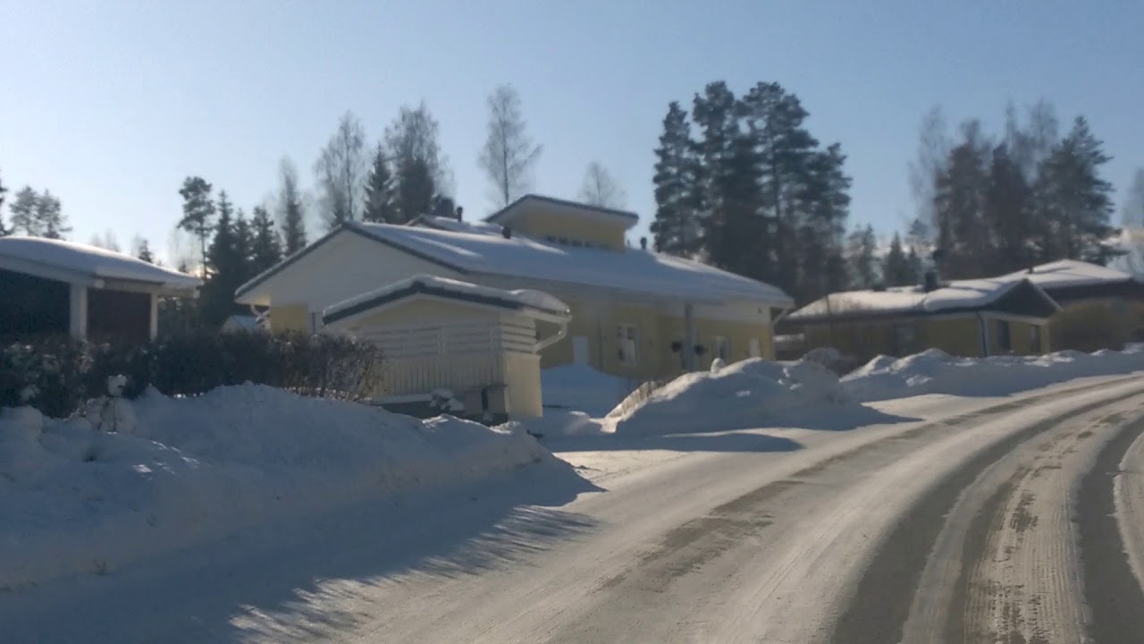 Finlandia - Joutse: minus 24 stopnie