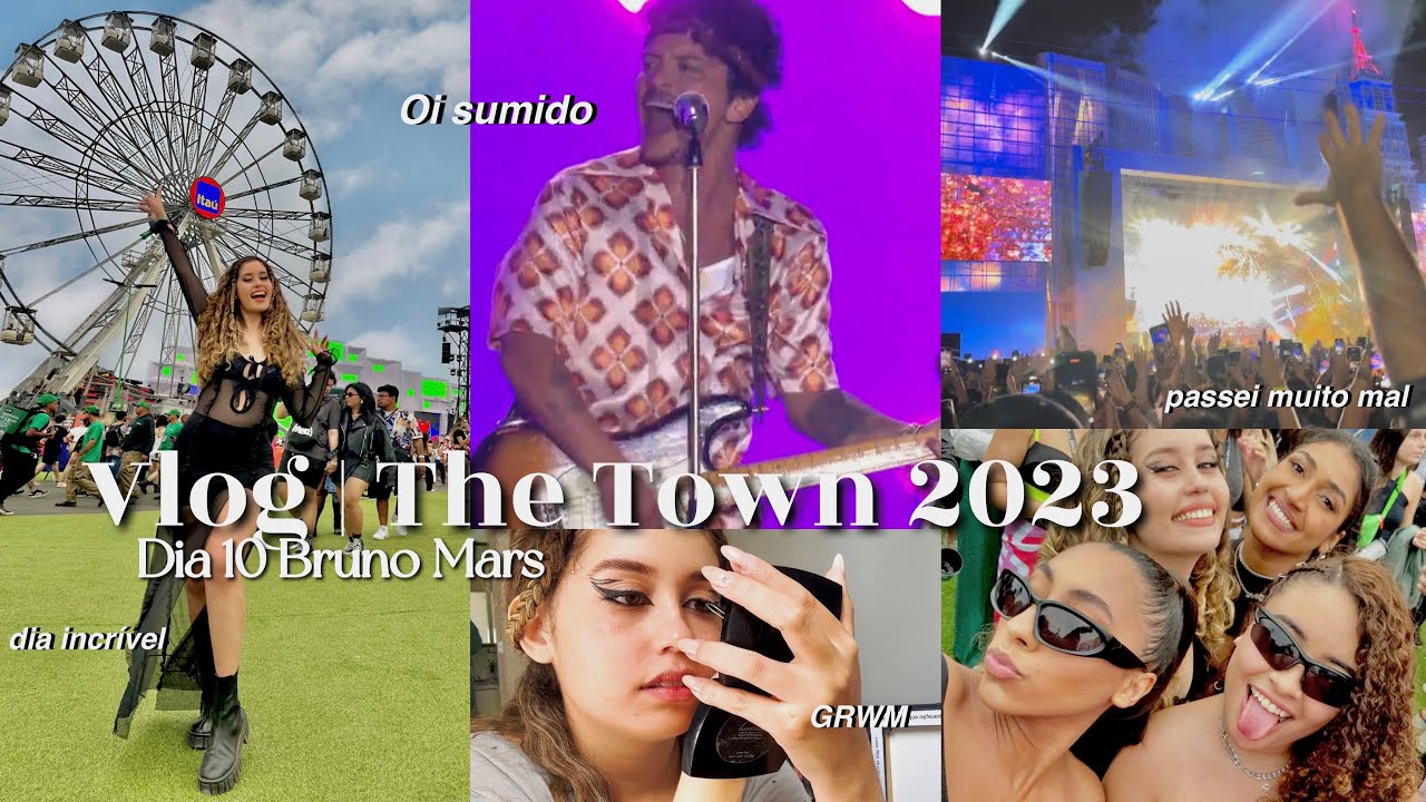 Vlog | The Town 2023 / Dia 10 Bruno Mars - GRWM - passei muito mal🥲