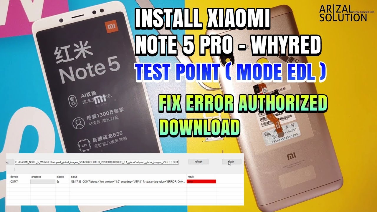 Kupas Tuntas Flashing Xiaomi Note 5 Pro Whyred Anti Arb 4 Fix Error Authorized To Download