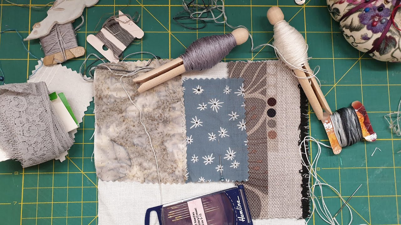 Slow Stitch Collaboration - Starting Jeanette's Piece...