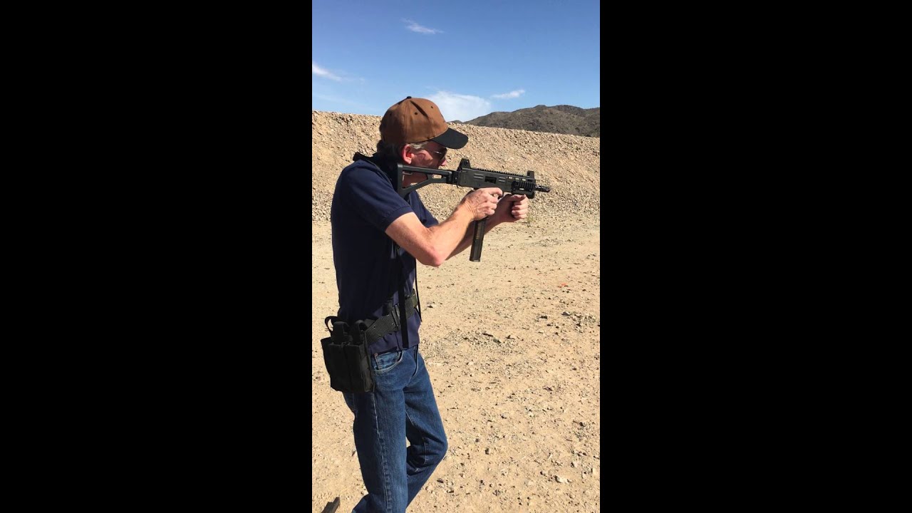 Shooting Full Auto M11 with  22cal Conversion