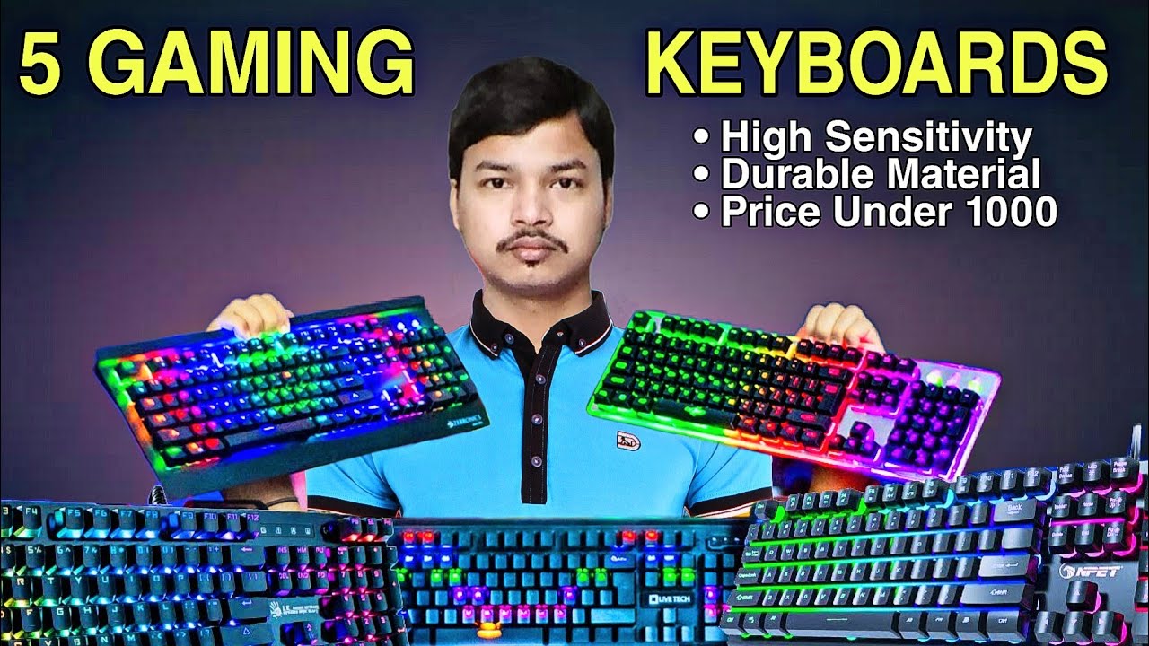 Top 5 best gaming keyboard under 1000 rs | Best gaming keyboard 2021